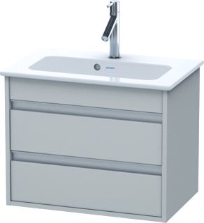 DURAVIT WASTAFELONDERBOUW COMPACT KETHO VOOR ME BY STARCK 385 X 600X 480 BETONGRIJS MAT 