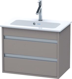 DURAVIT WASTAFELONDERBOUW COMPACT KETHO VOOR ME BY STARCK 385 X 600X 480 BASALT MAT 