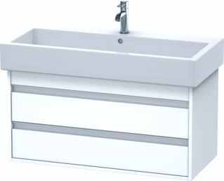 DURAVIT KETHO WASTAFELONDERBOUW MET 2 LADEN 95X44X41CM VOOR VERO 045410 (ONGESLEPEN) MAT WIT