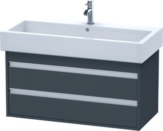 DURAVIT KETHO WASTAFELONDERBOUW MET 2 LADEN 95X44X41CM VOOR VERO 045410 (ONGESLEPEN) GRAFIET