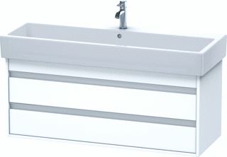 DURAVIT KETHO WASTAFELONDERBOUW MET 2 LADEN 115X44X41CM VOOR VERO 045412 (ONGESLEPEN) MAT WIT