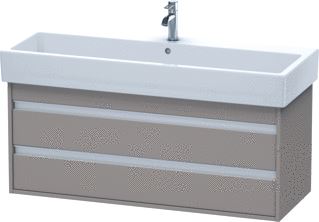 DURAVIT KETHO WASTAFELONDERBOUW MET 2 LADEN 115X44X41CM VOOR VERO 045412 (ONGESLEPEN) BASALT 