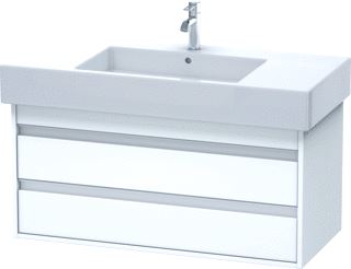 DURAVIT KETHO WASTAFELONDERBOUW MET 2 LADEN 100X45.5X41CM VOOR VERO 032910 (ONGESLEPEN) MAT WIT 