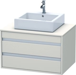 DURAVIT WASTAFELONDERBOUW KETHO VOOR OPZETWASTAFEL 550 X 800X 496 TAUPE MAT