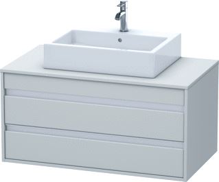 DURAVIT WASTAFELONDERBOUW KETHO VOOR OPZETWASTAFEL 550 X 1000X 496 BETONGRIJS MAT