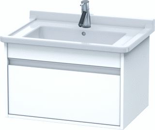 DURAVIT KETHO WASTAFELONDERBOUW MET 1 LADE 65X41X46.5CM VOOR STARCK3 030470 MAT WIT 