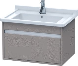 DURAVIT KETHO WASTAFELONDERBOUW MET 1 LADE 65X41X46.5CM VOOR STARCK3 030470 BASALT 