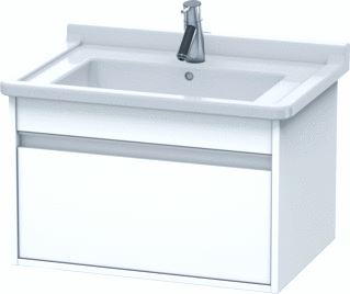 DURAVIT KETHO WASTAFELONDERBOUW MET 1 LADE 80X41X46.5CM VOOR STARCK3 030380 MAT WIT 