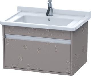 DURAVIT KETHO WASTAFELONDERBOUW MET 1 LADE 80X41X46.5CM VOOR STARCK3 030380 BASALT 