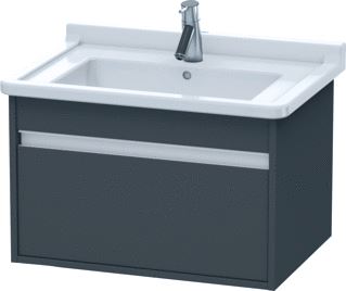 DURAVIT KETHO WASTAFELONDERBOUW MET 1 LADE 80X41X46.5CM VOOR STARCK3 030380 GRAFIET 