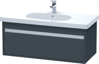 DURAVIT KETHO WASTAFELONDERBOUW MET 1 LADE 100X41X46.5CM VOOR D-CODE 034210 GRAFIET 