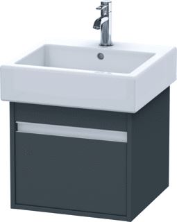 DURAVIT KETHO WASTAFELONDERBOUW MET 1 LADE 45X44X41CM VOOR VERO 045450 (ONGESLEPEN) GRAFIET