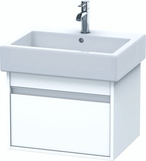 DURAVIT KETHO WASTAFELONDERBOUW MET 1 LADE 55X44X41CM VOOR VERO 045460 (ONGESLEPEN) MAT WIT