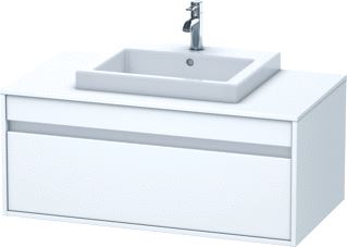 DURAVIT KETHO WASTAFELONDERBOUW MET 1 LADE VOOR 1 INBOUWWASTAFEL 100X42.6X55CM MAT WIT 