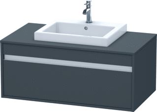 DURAVIT KETHO WASTAFELONDERBOUW MET 1 LADE VOOR 1 INBOUWWASTAFEL 100X42.6X55CM GRAFIET 