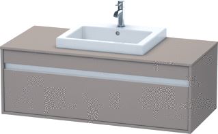 DURAVIT KETHO WASTAFELONDERBOUW MET 1 LADE VOOR 1 INBOUWWASTAFEL 120X42.6X55CM BASALT