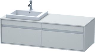 DURAVIT WASTAFELONDERBOUW KETHO V.EBWT LI 550 X 1400X 426 BETONGRIJS MAT