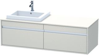 DURAVIT WASTAFELONDERBOUW KETHO V.EBWT LI 550 X 1400X 426 TAUPE MAT 