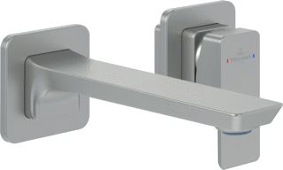 VILLEROY & BOCH SUBWAY 3.0 EENGREEPS WASTAFELKRAAN ZONDER PUSH-OPEN AFVOERGARNITUUR BRUSHED NICKEL MATT