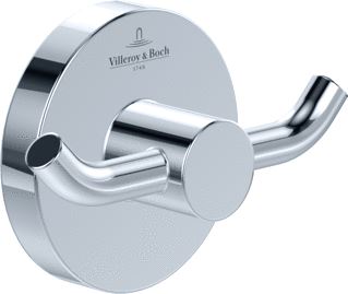 VILLEROY & BOCH TENDER DUBBELE HANDDOEKHAAK 76 X 32 X 54 MM CHROME 