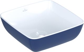 VILLEROY & BOCH ARTIS OPZETWASTAFEL 410 X 410 X 130 MM DEEP OCEAN ZONDER OVERLOOP 