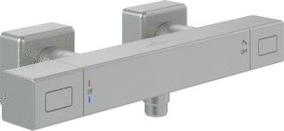 VILLEROY & BOCH DOUCHETHERMOSTAAT VOOR DOUCHE HOEKIG BRUSHED NICKEL MATT 