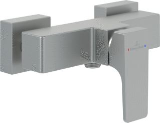 VILLEROY & BOCH ARCHITECTURA SQUARE EENGREEPS DOUCHEKRAAN BRUSHED NICKEL MATT 