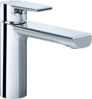 VILLEROY & BOCH LIBERTY EENGREEPS WASTAFELKRAAN MET TREKSTANG-AFVOERGARNITUUR CHROME 