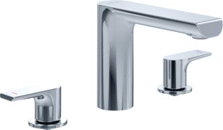 VILLEROY & BOCH LIBERTY EENGREEPS WASTAFELKRAAN VERHOOGD ZONDER PUSH-OPEN AFVOERGARNITUUR CHROME 