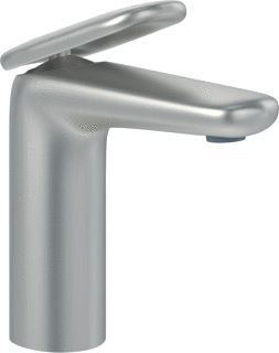 VILLEROY & BOCH ANTAO EENGREEPS WASTAFELKRAAN MET PUSH-OPEN AFVOERGARNITUUR BRUSHED NICKEL MATT 