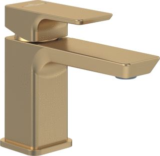 VILLEROY & BOCH SUBWAY 3.0 EENGREEPS WASTAFELKRAAN ZONDER PUSH-OPEN AFVOERGARNITUUR BRUSHED GOLD 