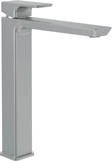 VILLEROY & BOCH SUBWAY 3.0 EENGREEPS WASTAFELKRAAN VERHOOGD ZONDER PUSH-OPEN AFVOERGARNITUUR BRUSHED NICKEL MATT 