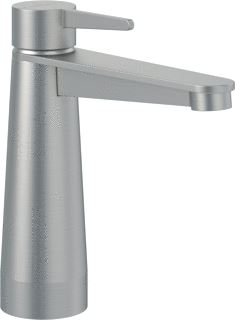 VILLEROY & BOCH CONUM EENGREEPS WASTAFELKRAAN ZONDER PUSH-OPEN AFVOERGARNITUUR BRUSHED NICKEL MATT 