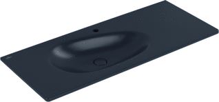 VILLEROY & BOCH ANTAO MEUBELWASTAFEL 1200 X 500 X 150 MM PURE BLACK CERAMICPLUS ZONDER OVERLOOP