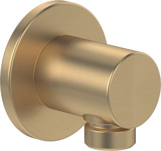 VILLEROY & BOCH WANDAANSLUITBOCHT VOOR WANDMONTAGE ROND BRUSHED GOLD 