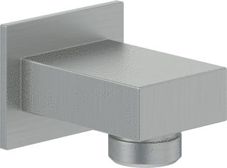 VILLEROY & BOCH WANDAANSLUITBOCHT VOOR WANDMONTAGE HOEKIG BRUSHED NICKEL MATT 