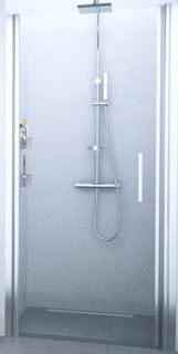 NOVELLINI GIADA 1B DOUCHEDEUR IN NIS DRAAIDEUR RECHTS HXB 1950X780MM PROFIEL CHROOM 6MM GLAS HELDER