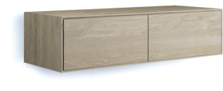 LOOOX WOOD FACET WASTAFELONDERKAST 2 LADEN SOFT-CLOSE PUSH-TO-OPEN HXBXD 300X1200X460MM EIKEN/OLD GREY