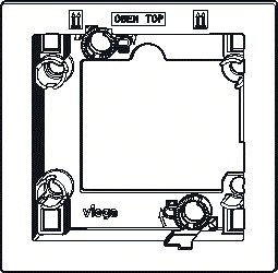 VIEGA URINOIR-BASISFRAME VOOR URINOIR-?BEDIENINGSPLAAT VOOR PREVISTA VISIGN FOR MORE 200 MODEL 8620.2 