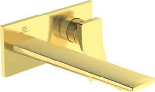 IDEAL STANDARD INBOUWMENGKRAAN AFBOUWDEEL CONCA GOUD VOORSPRONG UITLOOP 220MM 