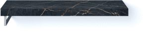LOOOX DEKTON BASE SHELF SOLO L 120 CM LAURENT GAT LINKS HANDDOEKHOUDER LINKS GEBORSTELD RVS 