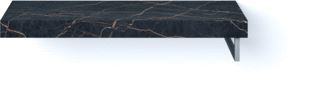 LOOOX DEKTON BASE SHELF SOLO R 100 CM DEKTON LAURENT GAT MIDDEN HANDDOEKHOUDER RECHTS GEBORSTELD RVS 