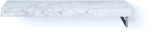 LOOOX DEKTON BASE SHELF SOLO R 120 CM DEKTON BERGEN GAT MIDDEN HANDDOEKHOUDER RECHTS GEBORSTELD RVS 