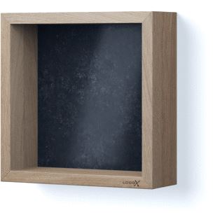 LOOOX SILESTONE WOODEN BOX 30X30 CM EIKEN OLD GREY ACHTERPLAAT SILESTONE CORKTOWN SUEDE