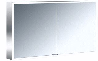 EMCO PRIME FACELIFT SPIEGELKAST OPBOUW MET 2 DEUREN M LED VERLICHTING 120X70X16.7CM MET VERSPIEGELDE ACHTERWAND ALUMIMIUM