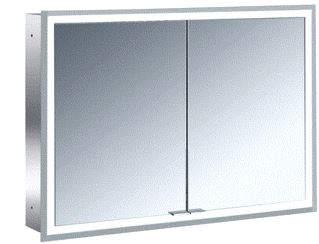 EMCO PRIME FACELIFT SPIEGELKAST INBOUW MET 2 DEUREN M LED VERLICHTING 103X73X16.7CM MET VERSPIEGELDE ACHTERWAND ALUMIMIUM 