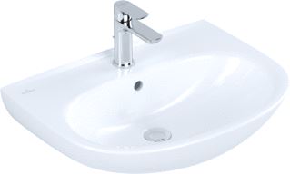 VILLEROY & BOCH O.NOVO WASTAFEL MET KRAANGAT MET OVERLOOP 60X46X18CM WIT ALPIN 