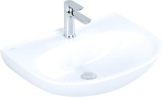 VILLEROY & BOCH O.NOVO WASTAFEL 600 X 460 X 180 MM WHITE ALPINE CERAMICPLUS ZONDER OVERLOOP 