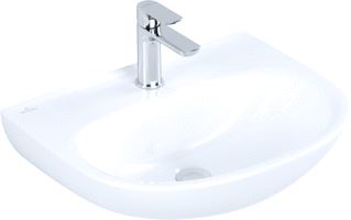 VILLEROY & BOCH O.NOVO WASTAFEL 550 X 440 X 180 MM WHITE ALPINE CERAMICPLUS ZONDER OVERLOOP 