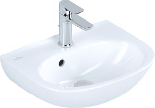 VILLEROY & BOCH O.NOVO FONTEIN 450 X 360 X 160 MM WHITE ALPINE MET OVERLOOP 